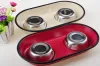 Factory direct sales of stainless steel pet bowls, stainless steel double bowls, colored bowls, dog bowls and cat bowls Specification image